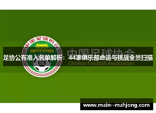足协公布准入名单解析：44家俱乐部命运与挑战全景扫描