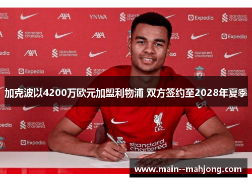 加克波以4200万欧元加盟利物浦 双方签约至2028年夏季
