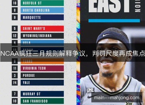 NCAA疯狂三月规则解释争议,判罚尺度再成焦点 NCAA疯狂三月规则解释争议,判罚尺度再成焦点